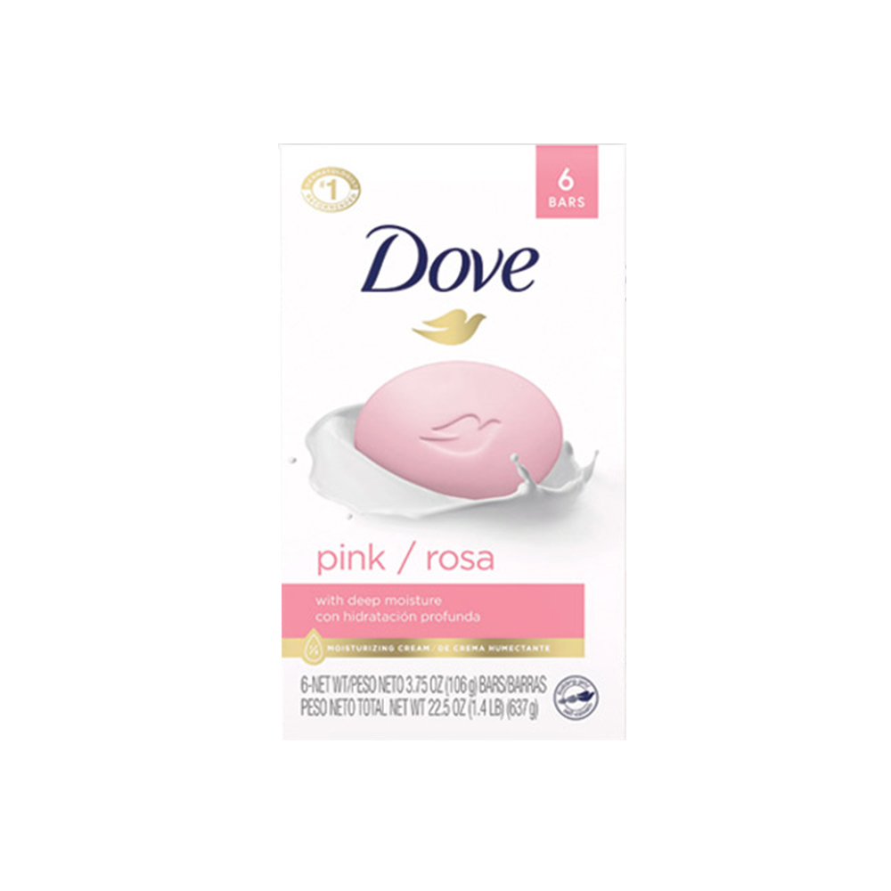 پك 6 تايي صابون صورت و بدن Pink rosa داو